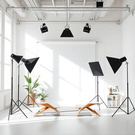 Modern photo studio interior